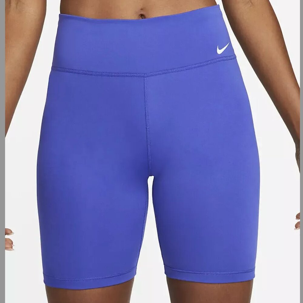NIKE One Dri-fit Women's Mid-Rise [XL] 7 in Lapis Bike Training Shorts